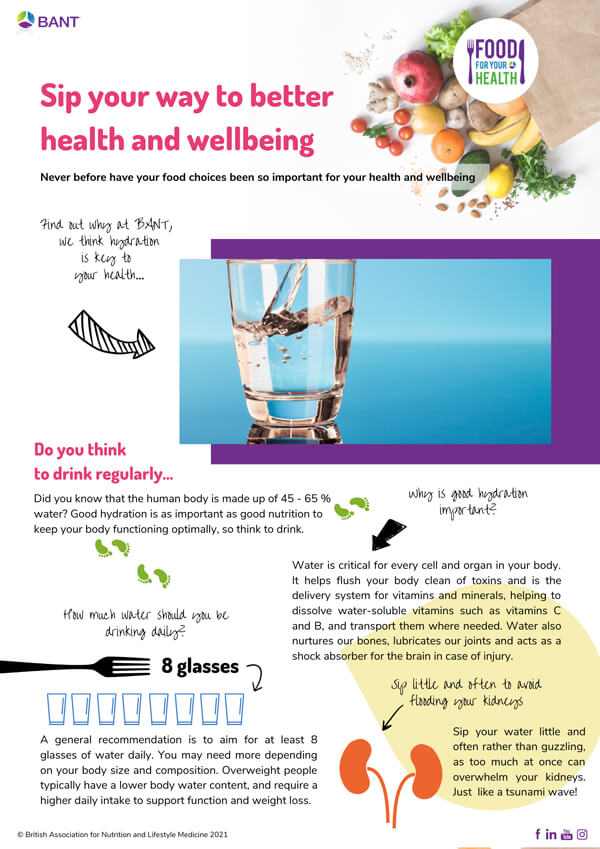 Sip your way to better health and wellbeing